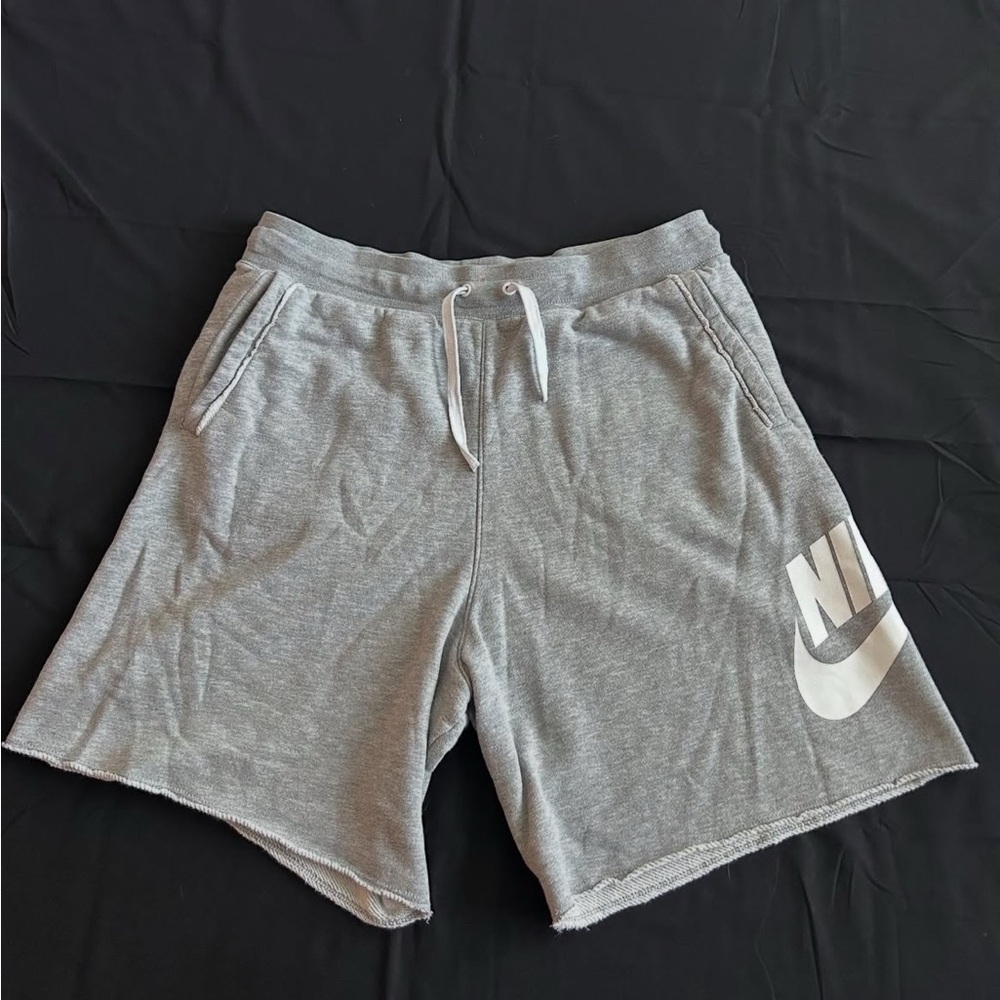 Nike Gray Athletic Shorts with Elastic Waistband